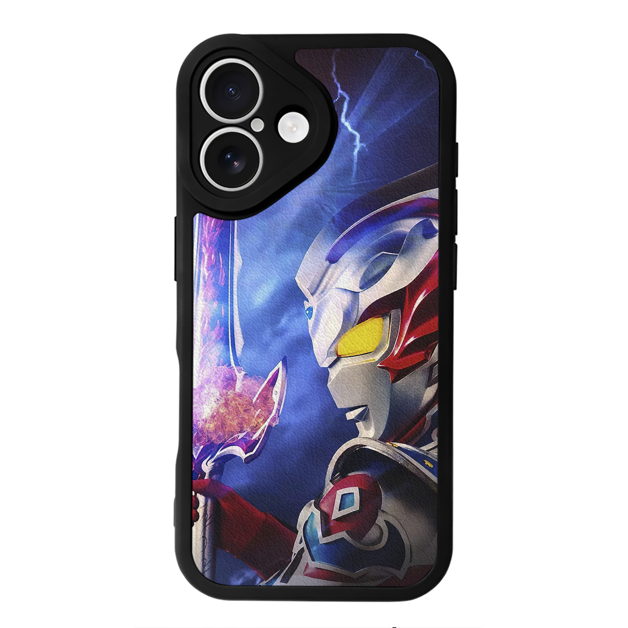 （画像用） ウルトラマン Ultraman 【iPhone 16シリーズ対応】シリコンスマホケース（レザー調） 材質：シリコン